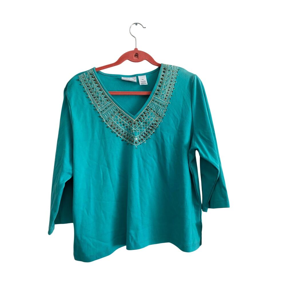 Alfred Dunner Beaded Top